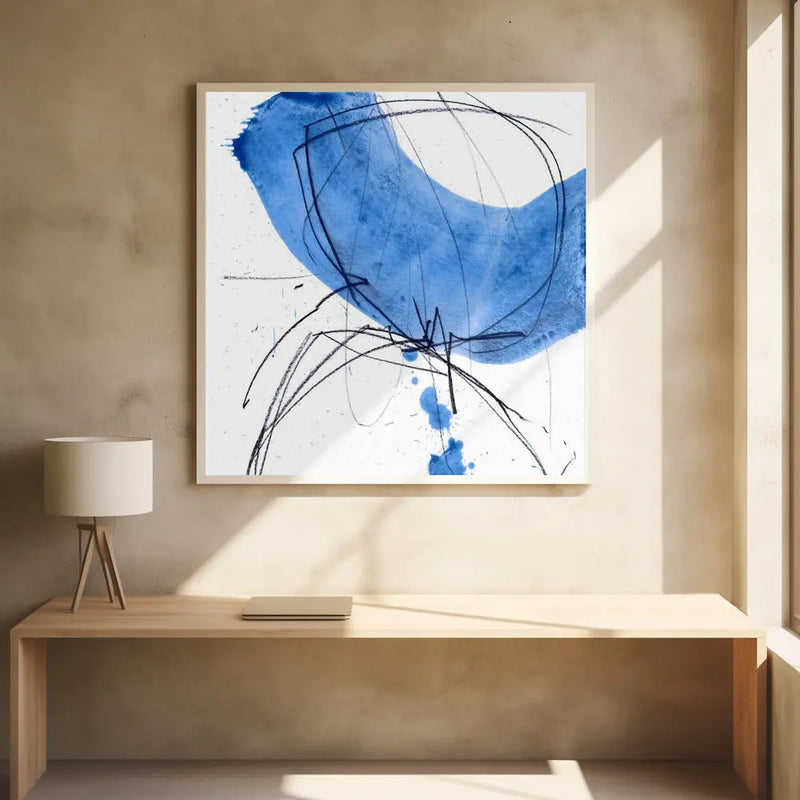 Blue - Stretched Canvas, Poster or Fine Art Print I Heart Wall Art