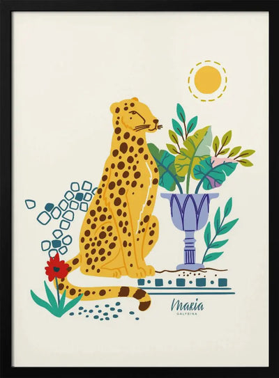 Bohemian Cheetah - Stretched Canvas, Poster or Fine Art Print I Heart Wall Art