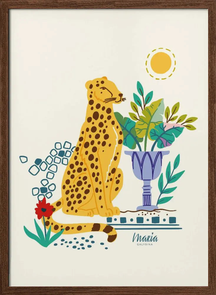 Bohemian Cheetah - Stretched Canvas, Poster or Fine Art Print I Heart Wall Art