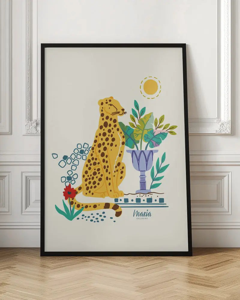 Bohemian Cheetah - Stretched Canvas, Poster or Fine Art Print I Heart Wall Art