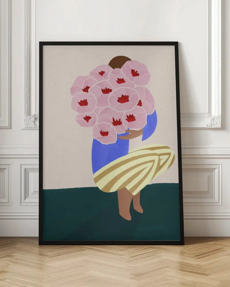 Bouquet of Flowers - Stretched Canvas, Poster or Fine Art Print I Heart Wall Art