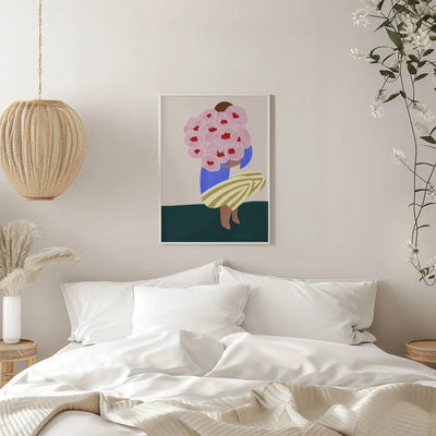 Bouquet of Flowers - Stretched Canvas, Poster or Fine Art Print I Heart Wall Art