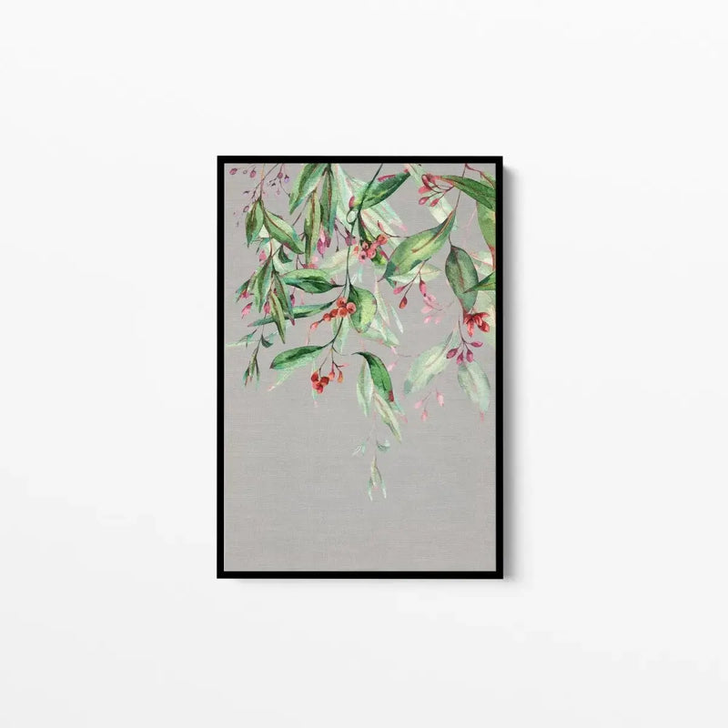 Branch Of Hope - Eucalyptus Branch Watercolour Canvas Wall Art Prints