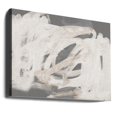 Brushstrokes Neutral Softtones - Stretched Canvas, Poster or Fine Art Print I Heart Wall Art