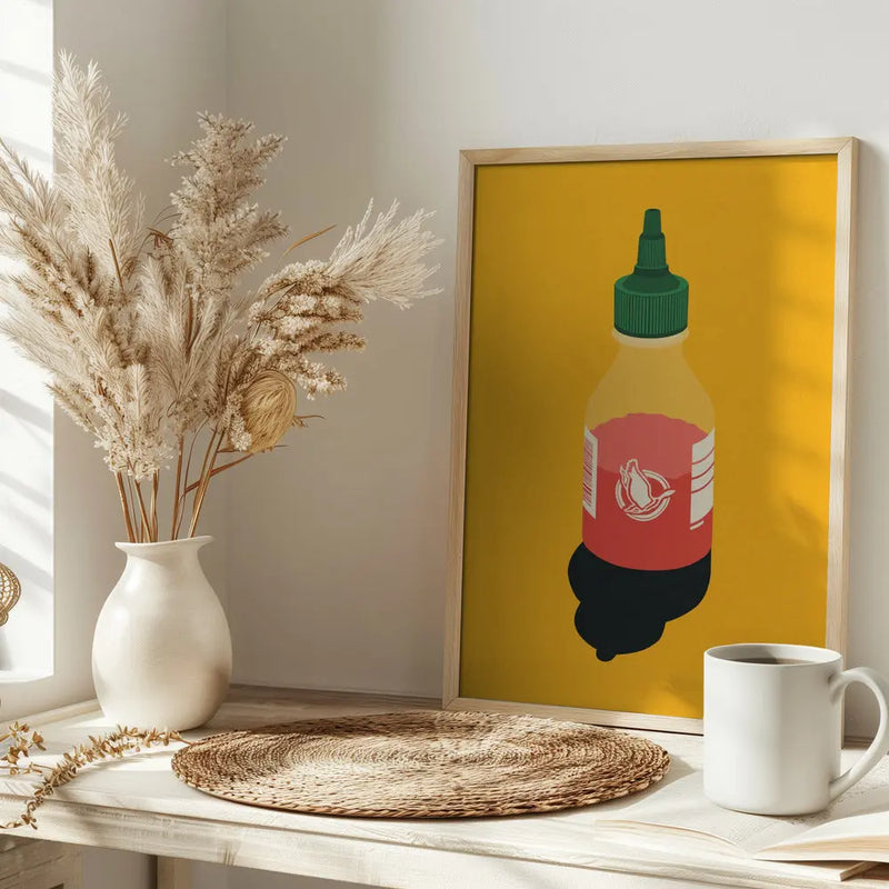 Chilli Sauce - Stretched Canvas, Poster or Fine Art Print I Heart Wall Art