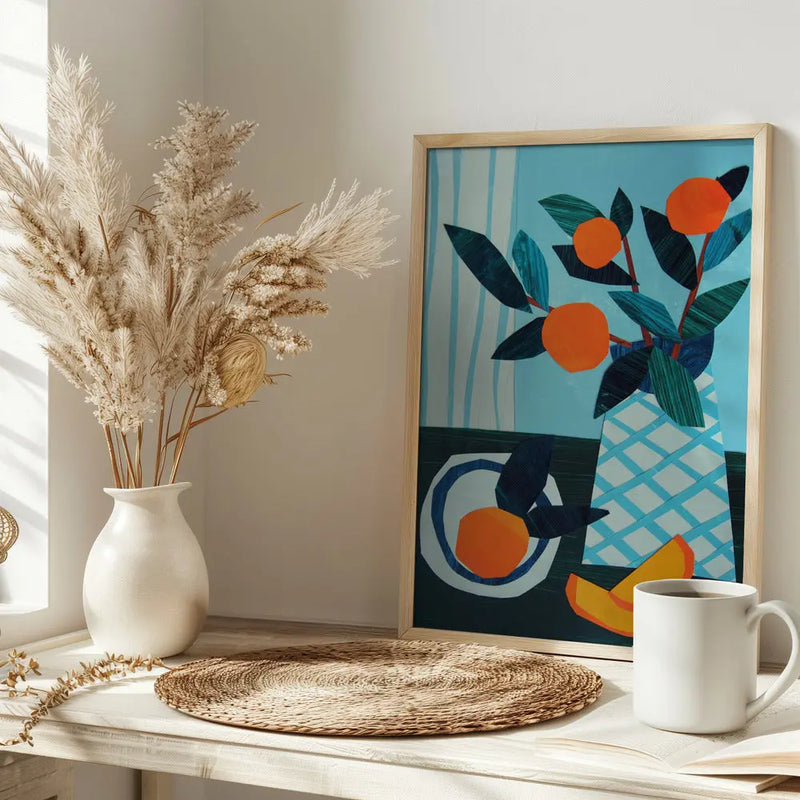 Citrus Morning Still Life - Stretched Canvas, Poster or Fine Art Print I Heart Wall Art