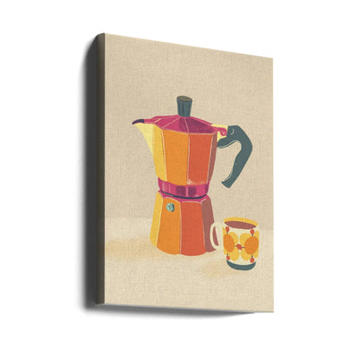 Coffee break - Stretched Canvas, Poster or Fine Art Print I Heart Wall Art