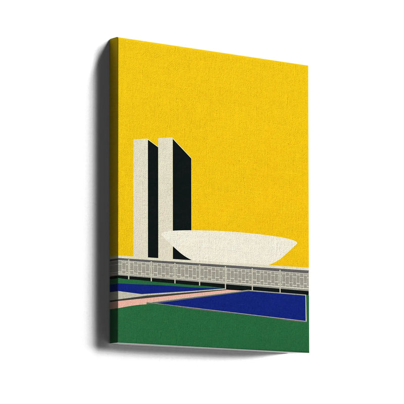 Congresso Nacional Brasilia - Stretched Canvas, Poster or Fine Art Print I Heart Wall Art