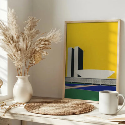 Congresso Nacional Brasilia - Stretched Canvas, Poster or Fine Art Print I Heart Wall Art