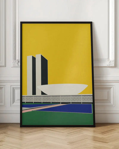 Congresso Nacional Brasilia - Stretched Canvas, Poster or Fine Art Print I Heart Wall Art