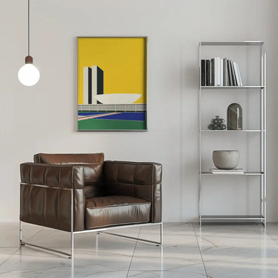 Congresso Nacional Brasilia - Stretched Canvas, Poster or Fine Art Print I Heart Wall Art