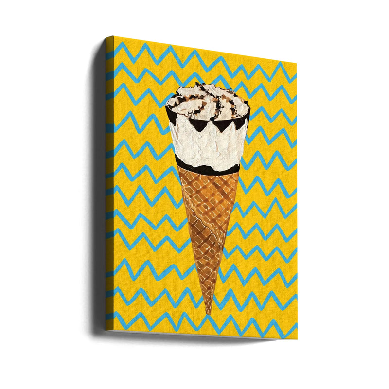 Cornetto Zig Zag - Stretched Canvas, Poster or Fine Art Print I Heart Wall Art