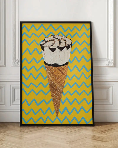 Cornetto Zig Zag - Stretched Canvas, Poster or Fine Art Print I Heart Wall Art