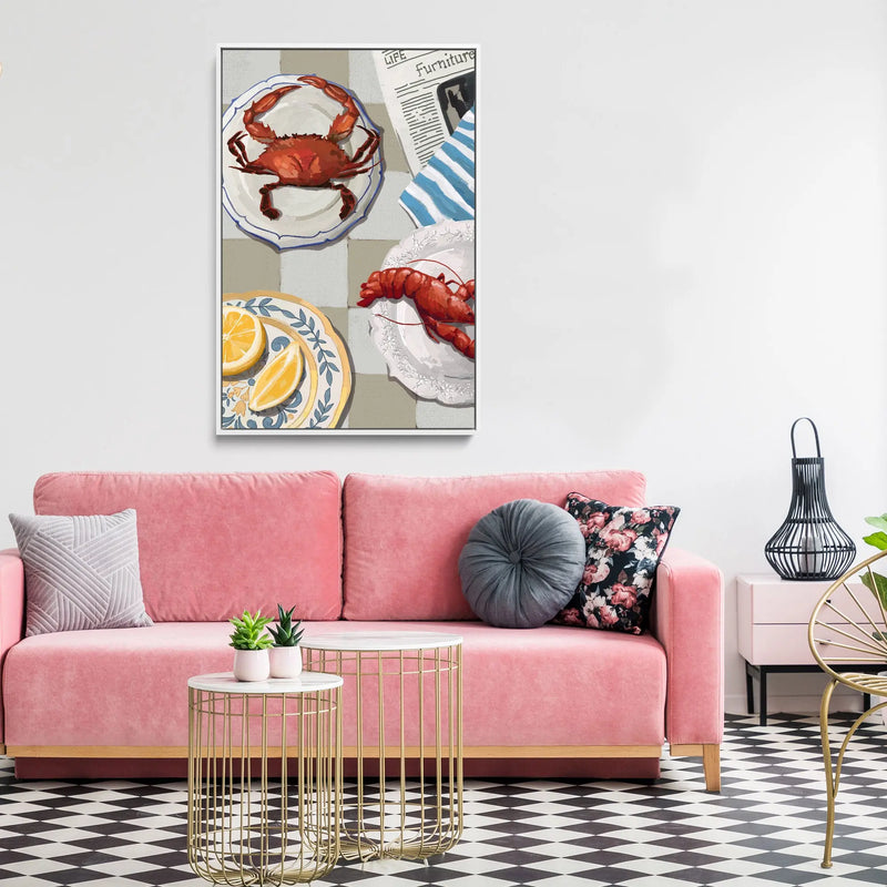 Crustific Lunch - Contemporary Still Art - Stretched Canvas Print or Framed Fine Art Print - Artwork I Heart Wall Art Australia 