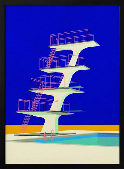 Diving Tower - Stretched Canvas, Poster or Fine Art Print I Heart Wall Art