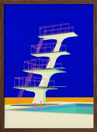 Diving Tower - Stretched Canvas, Poster or Fine Art Print I Heart Wall Art