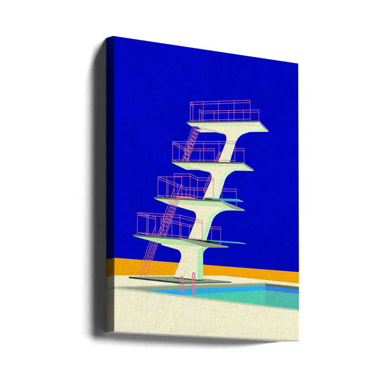 Diving Tower - Stretched Canvas, Poster or Fine Art Print I Heart Wall Art