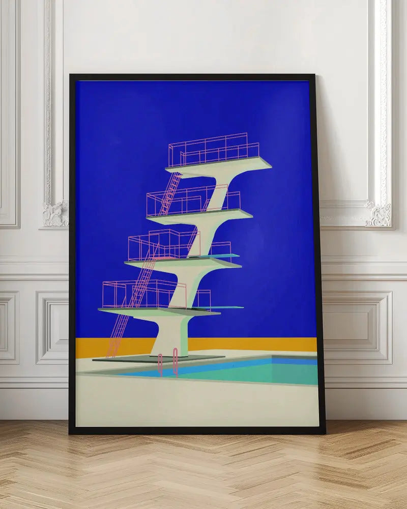 Diving Tower - Stretched Canvas, Poster or Fine Art Print I Heart Wall Art