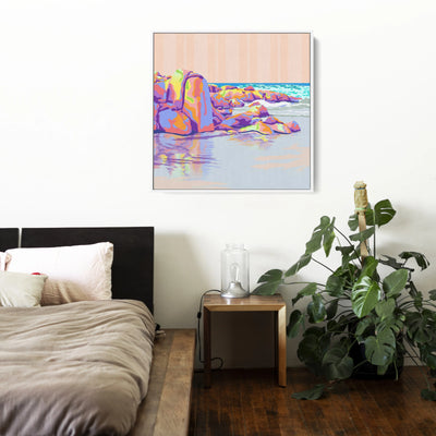 Edgy Beach By Unratio - Stretched Canvas Canvas Print or Framed Art Print I Heart Wall Art Australia 