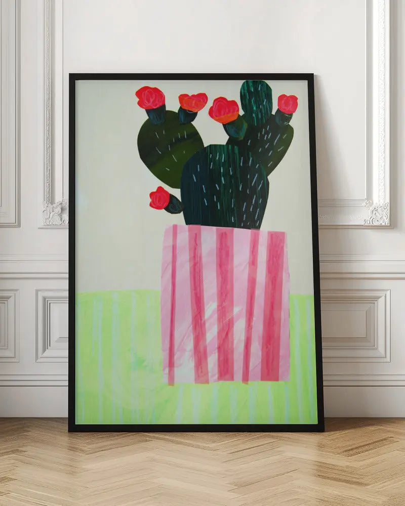 Emerald Cactus - Stretched Canvas, Poster or Fine Art Print I Heart Wall Art