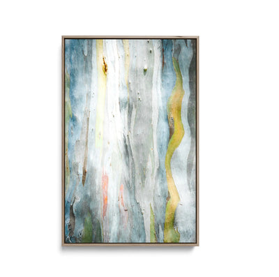Eucalyptus Bark in Pale Blues- Stretched Canvas Print or Framed Fine Art Print I Heart Wall Art Australia