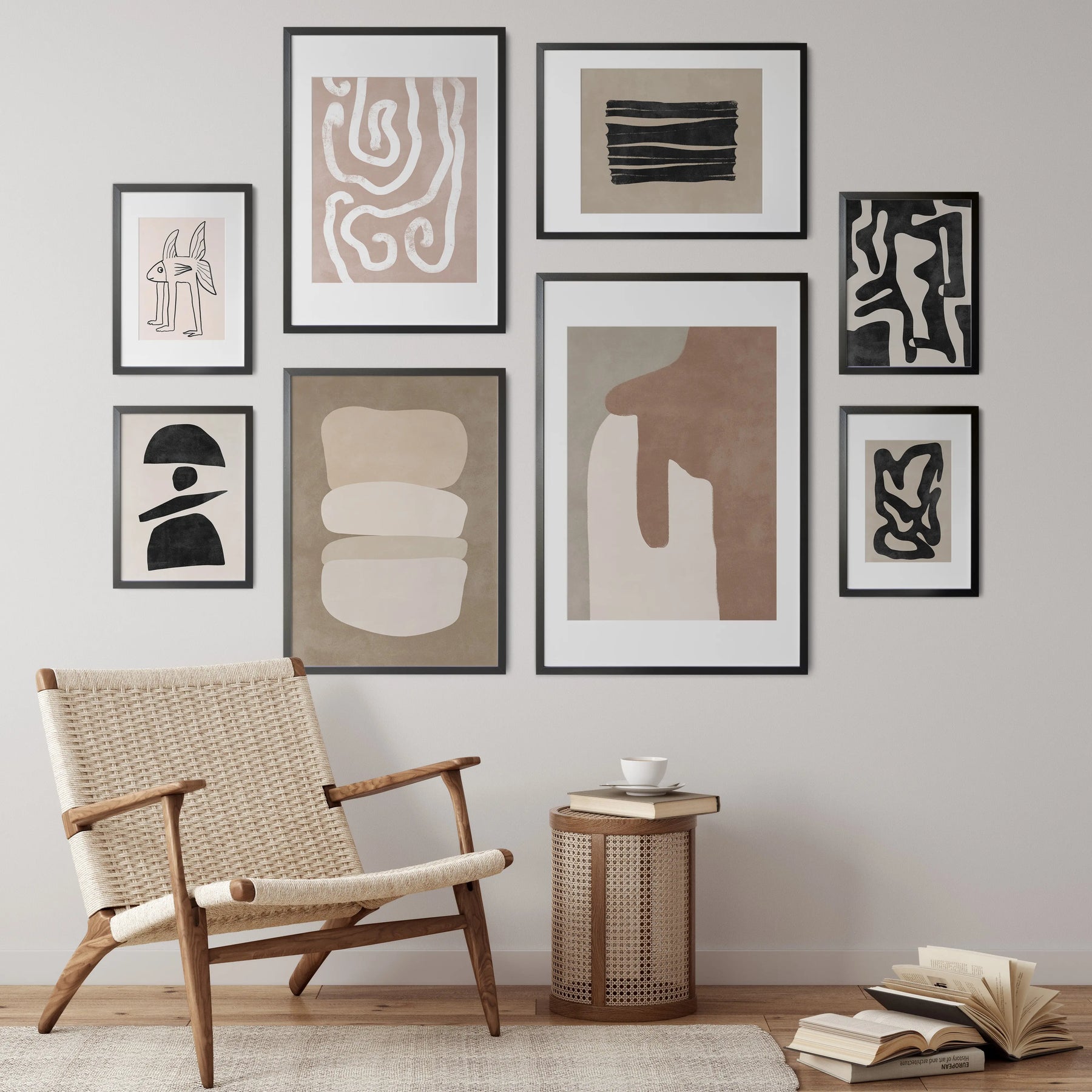 Gallery Wall Set Three - Earthy Tones - Ikea Frame – I Heart Wall Art