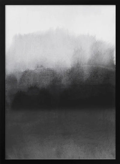 Greyscale Landscape - Stretched Canvas, Poster or Fine Art Print I Heart Wall Art