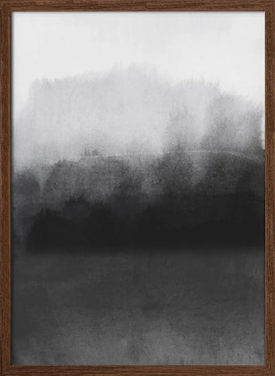 Greyscale Landscape - Stretched Canvas, Poster or Fine Art Print I Heart Wall Art