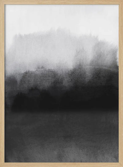 Greyscale Landscape - Stretched Canvas, Poster or Fine Art Print I Heart Wall Art