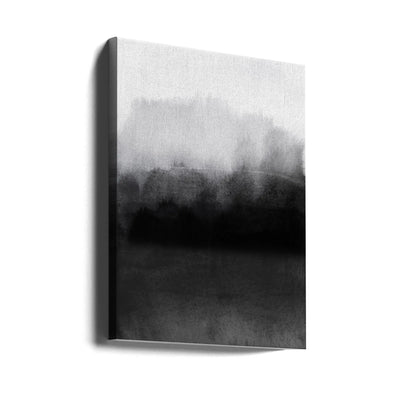 Greyscale Landscape - Stretched Canvas, Poster or Fine Art Print I Heart Wall Art