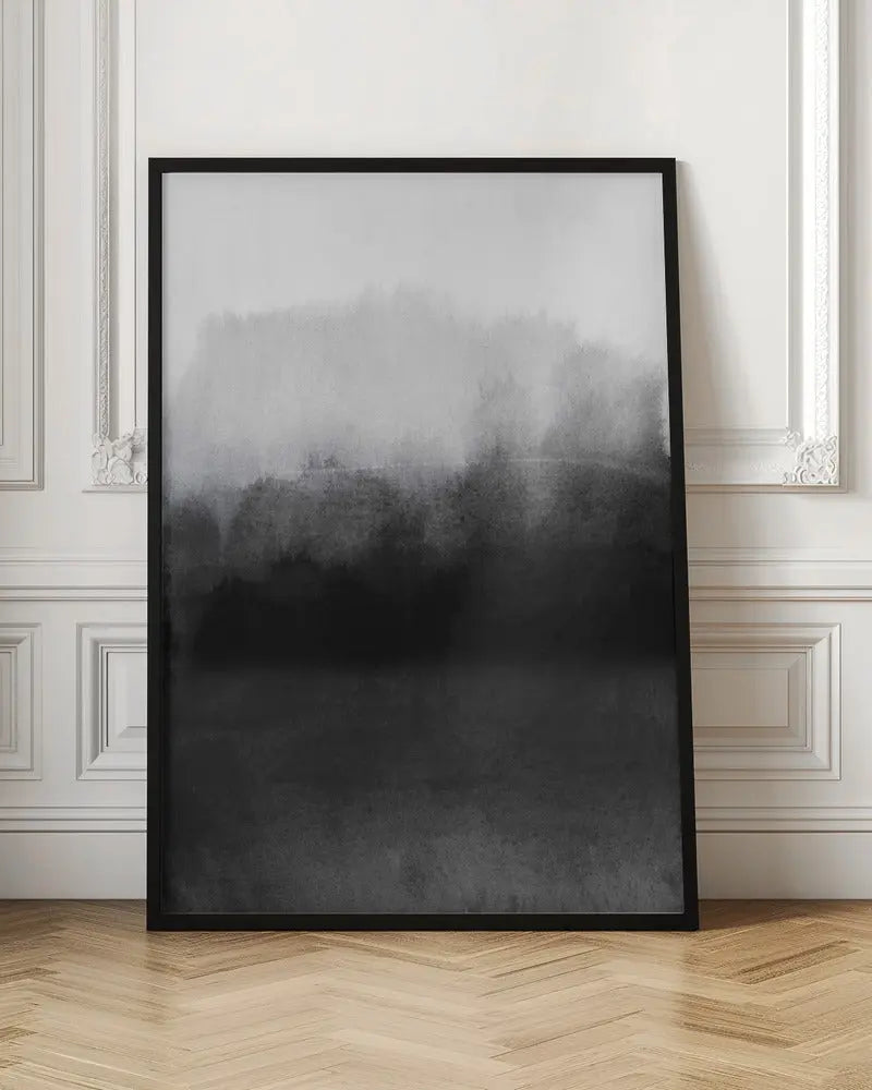 Greyscale Landscape - Stretched Canvas, Poster or Fine Art Print I Heart Wall Art