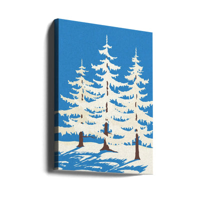 Harz Winter Trees - Stretched Canvas, Poster or Fine Art Print I Heart Wall Art