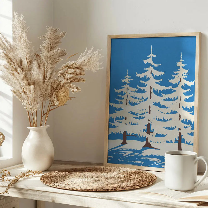 Harz Winter Trees - Stretched Canvas, Poster or Fine Art Print I Heart Wall Art