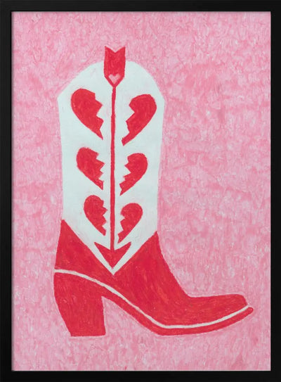 Heartbreak Heels - Stretched Canvas, Poster or Fine Art Print I Heart Wall Art