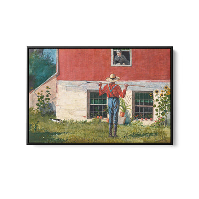 In The Garden By Winslow Homer - Vintage American Art Print I Heart Wall Art Australia