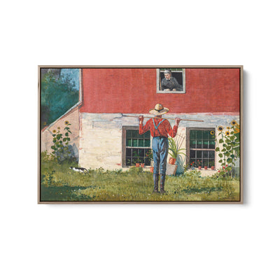 In The Garden By Winslow Homer - Vintage American Art Print I Heart Wall Art Australia