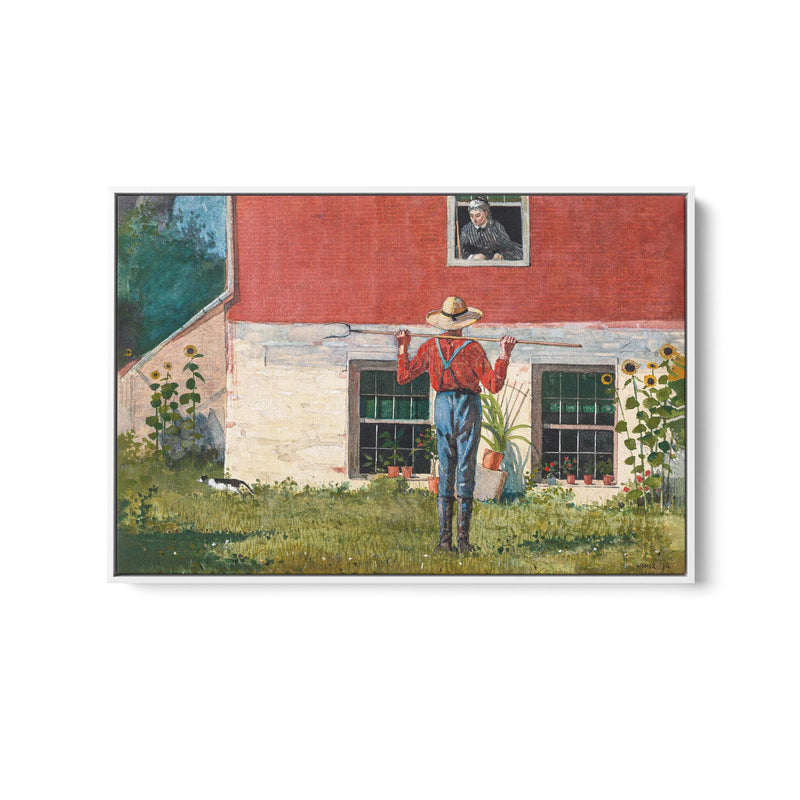 In The Garden By Winslow Homer - Vintage American Art Print I Heart Wall Art Australia