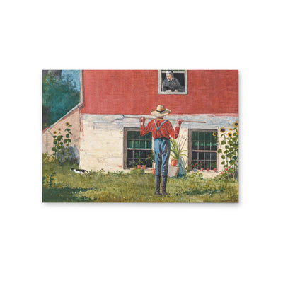 In The Garden By Winslow Homer - Vintage American Art Print I Heart Wall Art Australia