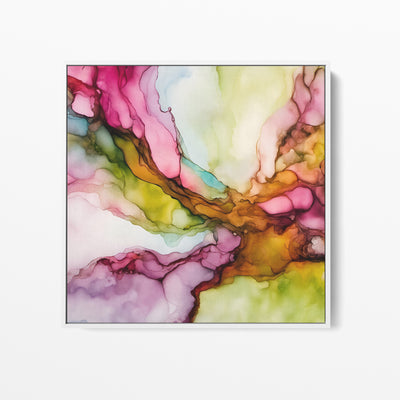 Into The Cosmos - Alcohol Ink-Style Colourful Abstract Print I Heart Wall Art Australia