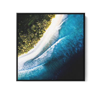 Island Life - Square Tropical Framed Canvas Print Wall Art Print I Heart Wall Art Australia