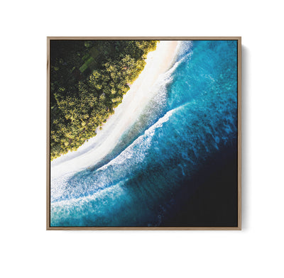 Island Life - Square Tropical Framed Canvas Print Wall Art Print I Heart Wall Art Australia