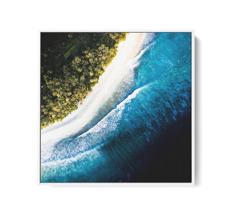 Island Life - Square Tropical Framed Canvas Print Wall Art Print I Heart Wall Art Australia