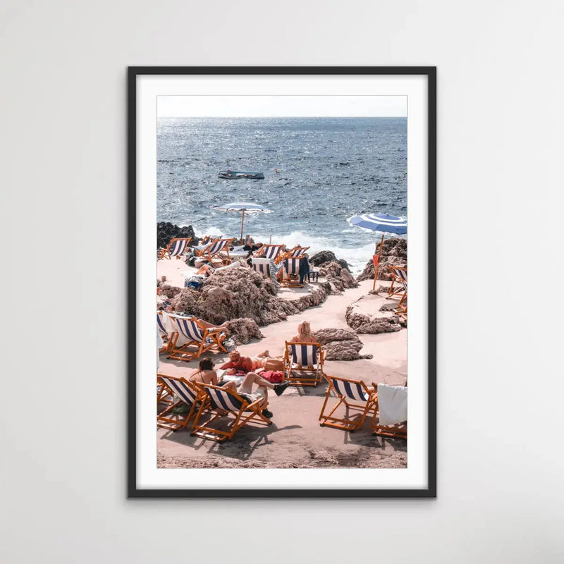 Italian Coast Umbrella Photographic Print