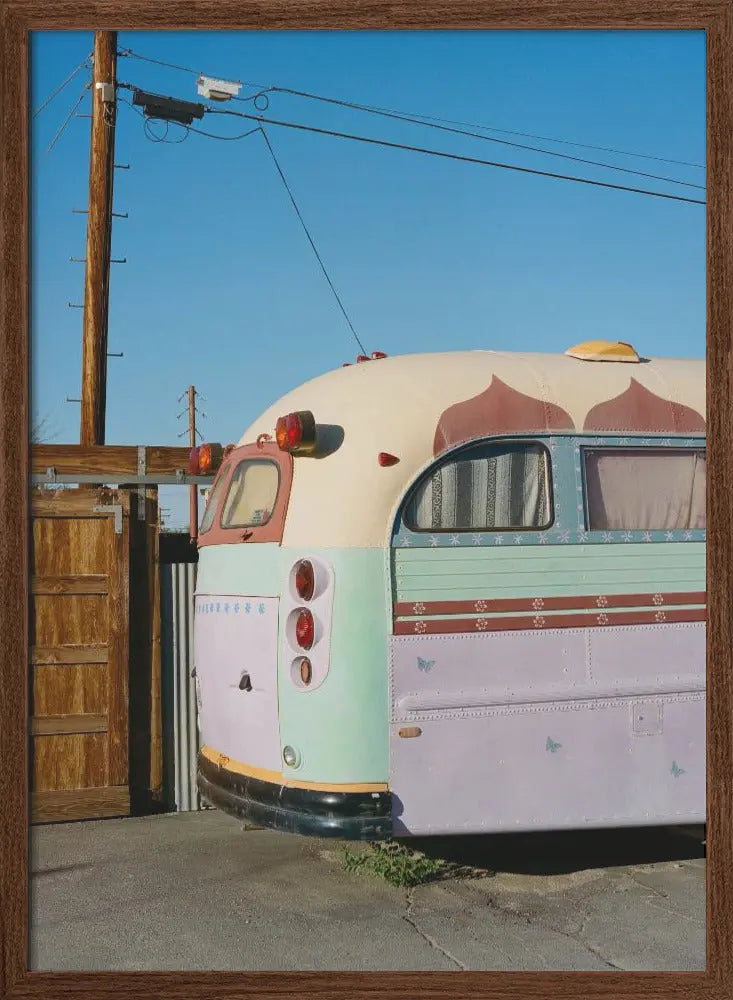 Joshua Tree Bus - Stretched Canvas, Poster or Fine Art Print I Heart Wall Art