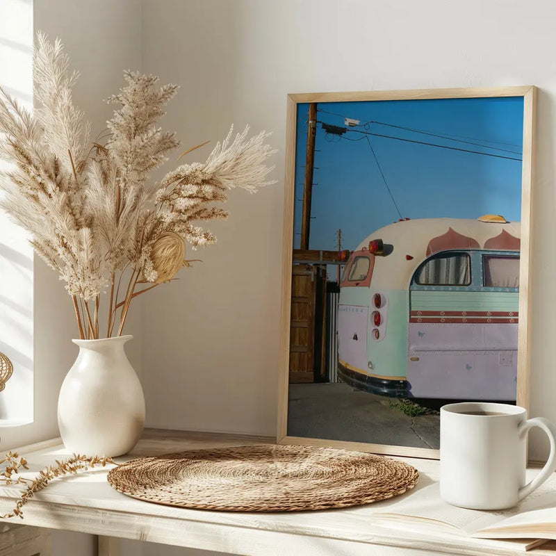 Joshua Tree Bus - Stretched Canvas, Poster or Fine Art Print I Heart Wall Art