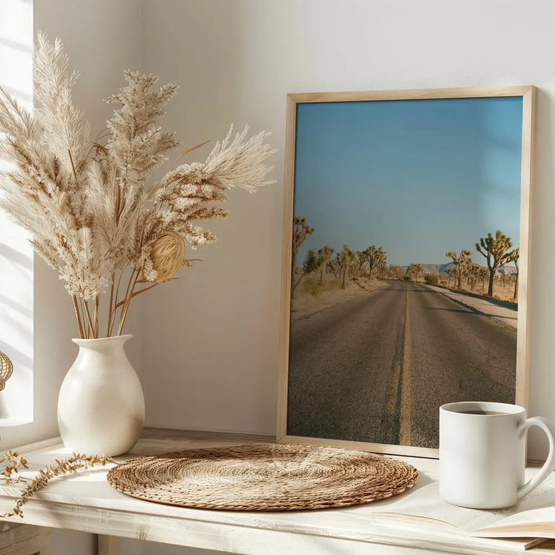 Joshua Tree Road II - Stretched Canvas, Poster or Fine Art Print I Heart Wall Art