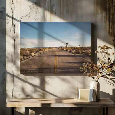 Joshua Tree Road - Stretched Canvas, Poster or Fine Art Print I Heart Wall Art