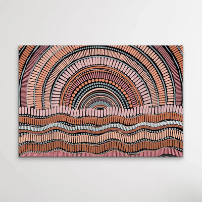 Kaampa Edition Two- Dark- Aboriginal Art Print by Leah Cummins I Heart Wall Art Australia