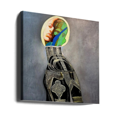 Knight - Square Stretched Canvas, Poster or Fine Art Print I Heart Wall Art