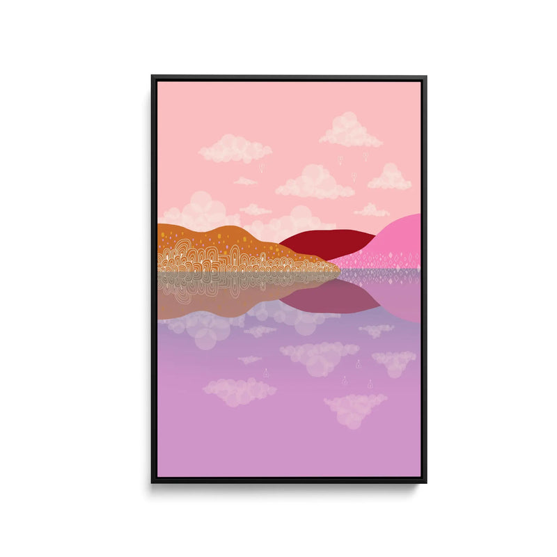 Lake Dart By Unratio - Stretched Canvas Print or Framed Fine Art Print - Artwork I Heart Wall Art Australia 